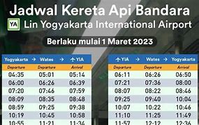 Jadwal Kereta Jogja Ke Bandara Yia